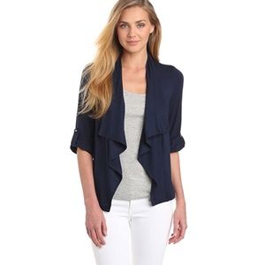Three Dots Red Women's Open Cardigan M